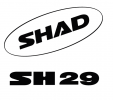 Stickers SHAD Alb for SH29