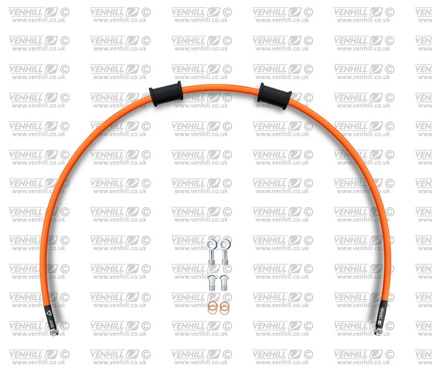 Kit conducte de frana fata Venhill BMW-10008F-OR POWERHOSEPLUS (1 conducta in kit) Orange hoses, chromed fittings