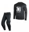 Set of MX pants and MX jersey YOKO TRE+SCRAMBLE black; black/white 30 (S)