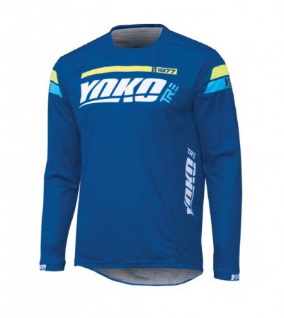 MX jersey YOKO TRE blue/yellow XL pentru APRILIA Sonic 50