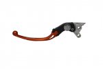 Adjustable folding lever ACCOSSATO aluminium, master cylinder portocaliu