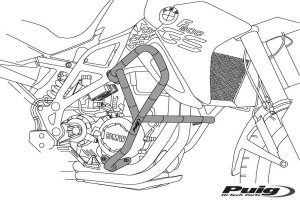 Engine guards PUIG Negru