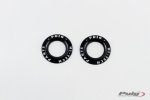 Rings for axle sliders PUIG 20271N PHB19 aluminium Negru