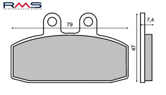 Placute de frana RMS 225100060 organic