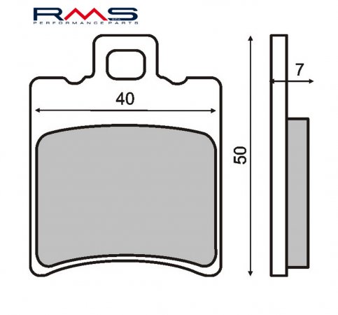 Placute de frana RMS 225100190 organic