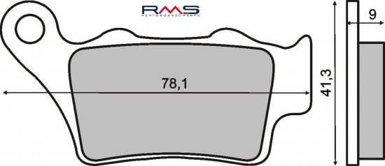 Placute de frana RMS 225101330 organic