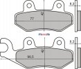 Placute de frana RMS 225101620 organic