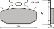 Placute de frana RMS 225101790 organic