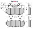 Placute de frana RMS 225102750 organic