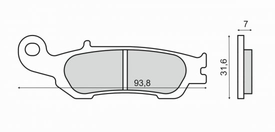 Placute de frana RMS 225102840 organic