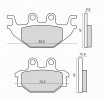 Placute de frana RMS 225103070 organic