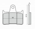 Placute de frana RMS 225103110 organic