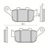 Placute de frana RMS 225103520 spate homologated