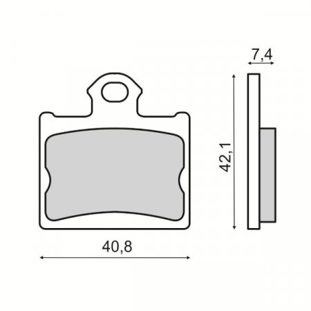 Placute de frana RMS 225103530 spate organic