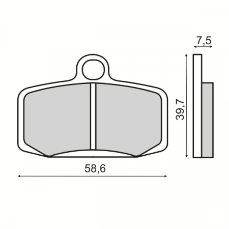 Placute de frana RMS 225103543 fata