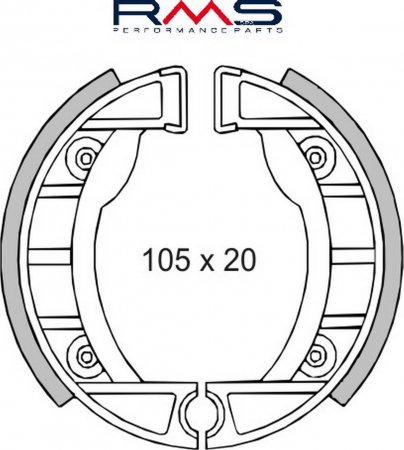 Saboti de frana RMS 225120200