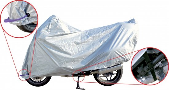 Motorbike cover RMS L (228x99x124 cm) pentru APRILIA Atlantic 250 (2003-2014)