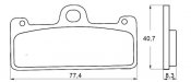 Placute de frana ACCOSSATO AGPA128 EV2