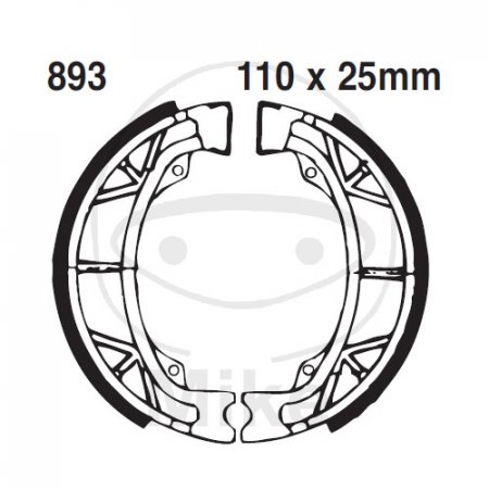 Brake shoe set EBC nu contin arcurile pentru APRILIA Sonic 50 (1998-2002)