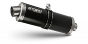 Sistem de evacuare complet 2x1 STORM K.055.LX1B OVAL Negru