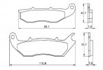 Placute de frana ACCOSSATO AGPA160 OR