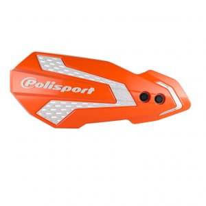 Handguard POLISPORT MX FLOW with mounting system orange 16/white