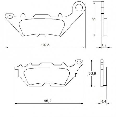 Placute de frana ACCOSSATO AGPA170 OR