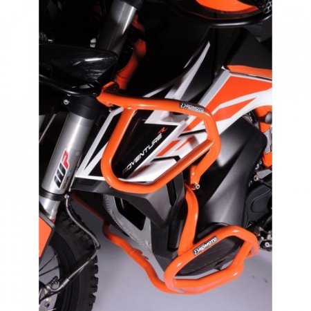 Engine guards RDMOTO CF130O portocaliu upper + lower