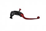 Adjustable folding lever ACCOSSATO aluminium, master cylinder Rosu