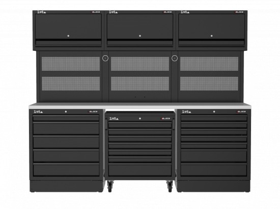 Workbench LV8 EVS24-01X with stainless steel top