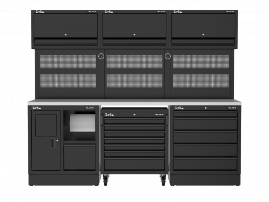 Workbench LV8 EVS24-03X with stainless steel top