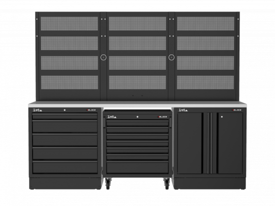 Workbench LV8 EVS24-04X with stainless steel top