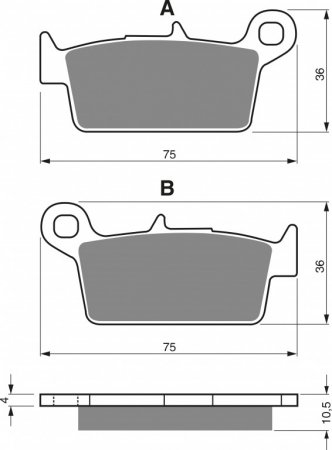 Placute de frana GOLDFREN 003 AD