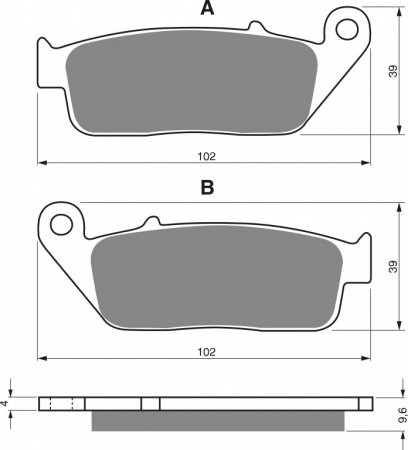 Placute de frana GOLDFREN 014 S3