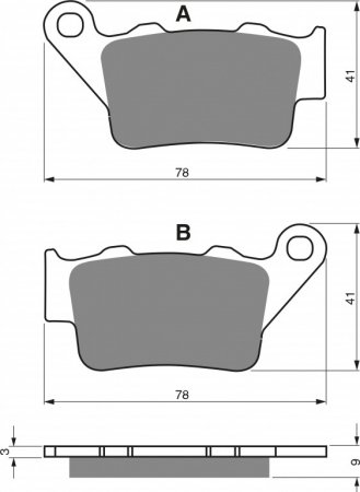 Placute de frana GOLDFREN AD pentru BMW C1 200