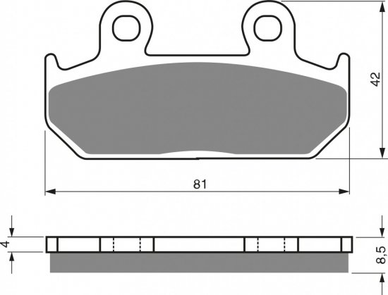 Placute de frana GOLDFREN 025 S3