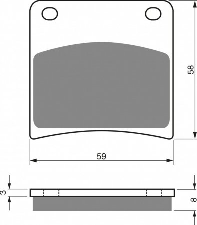 Placute de frana GOLDFREN 027 S3