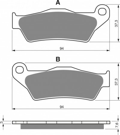 Placute de frana GOLDFREN 031 K5