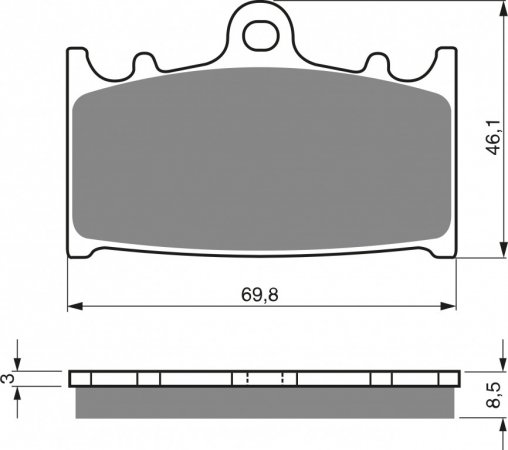 Placute de frana GOLDFREN 032 S3