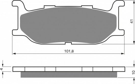 Placute de frana GOLDFREN 048 S3