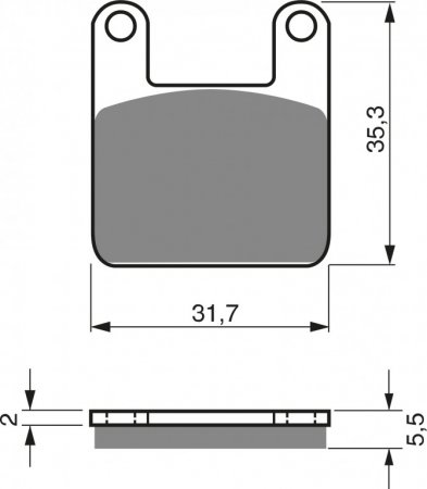 Placute de frana GOLDFREN S3 pentru APRILIA RS 125