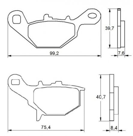 Placute de frana ACCOSSATO AGPA154 OR