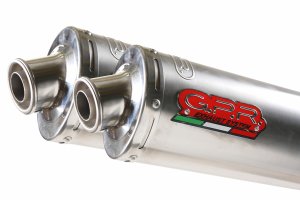 Mid-full system exhaust GPR ROUND Brushed Titanium including removable db killer