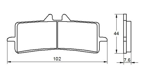 Placute de frana ACCOSSATO AGPA106 EV2