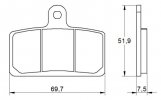 Placute de frana ACCOSSATO AGPA142 OR