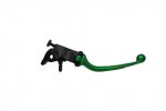 Adjustable folding lever ACCOSSATO aluminium, master cylinder verde