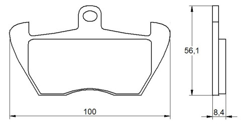 Placute de frana ACCOSSATO AGPA178 OR