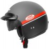 Jet helmet CASSIDA OXYGEN JAWA OHC grey matt/ red / black / white XL