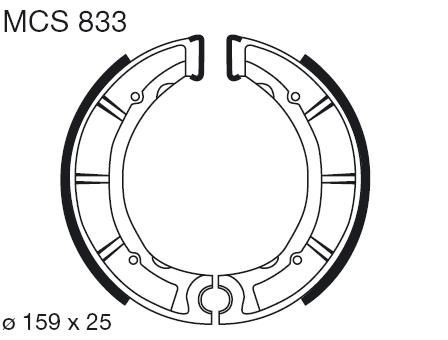 Saboti de frana LUCAS MCS 833