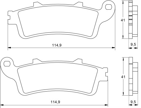 Placute de frana ACCOSSATO AGPA15 OR